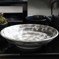 <br><br>【取り寄せ商品】<br>刷毛渦 HAKEUZU 　麺鉢 MJ118-139<br>【磁器 日本食・和食に合う 鉢 和食  皿 日本製】
