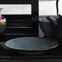 <br><br>【取り寄せ商品】<br>CARITA カリタ 17cmパン 黒滴(こくてき)【日本製】　17358360<br>【日本製  おしゃれ 食器 ワンプレート 大皿 グリーン 緑】