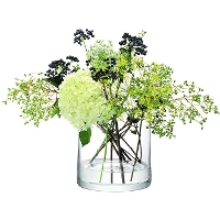<br><Br>LSA Column Vase/Candleholder Clear 17cm　LCO20<br>【フラワーベース 花器 花瓶 花びん 花材 資材 ガラス雑貨】