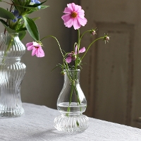 <br><br>luce ルーチェ ガラス製フラワーベース　Sサイズ<br>【ガラスフラワーベース 陶器 花器 花瓶 長さ調整可能】