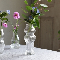 <br><br>luce ルーチェ ガラス製フラワーベース　Lサイズ<br>【ガラスフラワーベース 陶器 花器 花瓶 長さ調整可能】